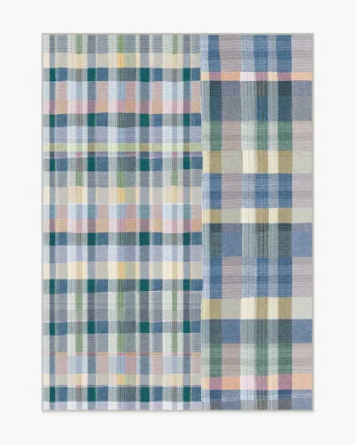 Ruggable Linnea Slate Blue Multicolor Flatwoven Rug