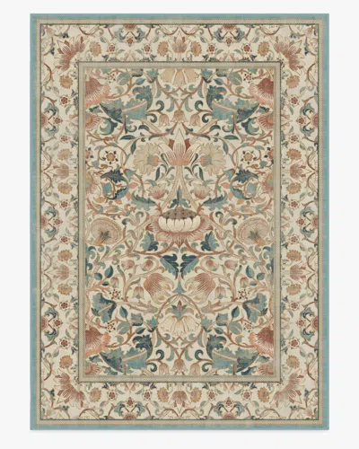Ruggable Lodden Soft Rose & Teal Flatwoven Rug By Morris & Co. In Multi