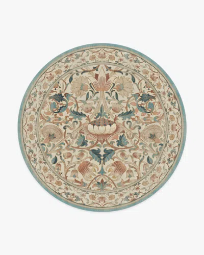 Ruggable Lodden Soft Rose & Teal Flatwoven Rug By Morris & Co. In Multi