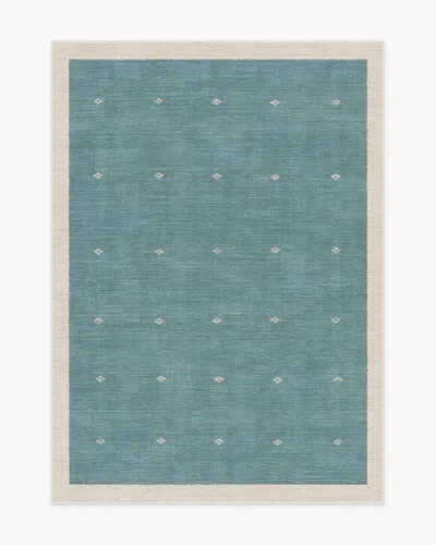 Ruggable Luna Soft Teal Flatwoven Rug By Goop In Blue