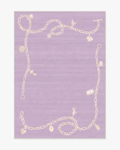 Ruggable M&e Charms Lilac Flatwoven Rug By Humberto Leon In Purple