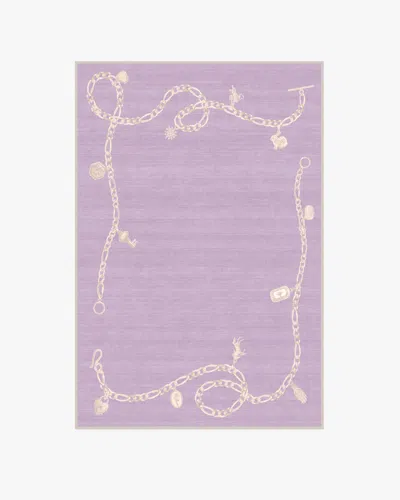 Ruggable M&e Charms Lilac Flatwoven Rug By Humberto Leon In Purple