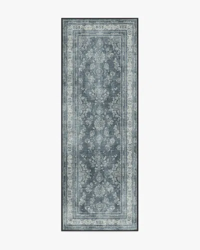 Ruggable Maelyn Charcoal & Neutral Flatwoven Rug In Blue