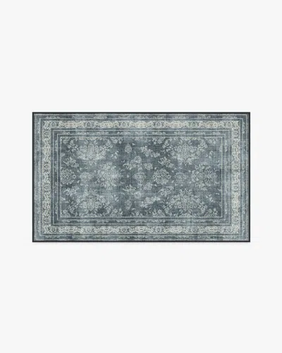 Ruggable Maelyn Charcoal & Neutral Flatwoven Rug In Blue
