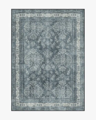 Ruggable Maelyn Charcoal & Neutral Flatwoven Rug In Blue