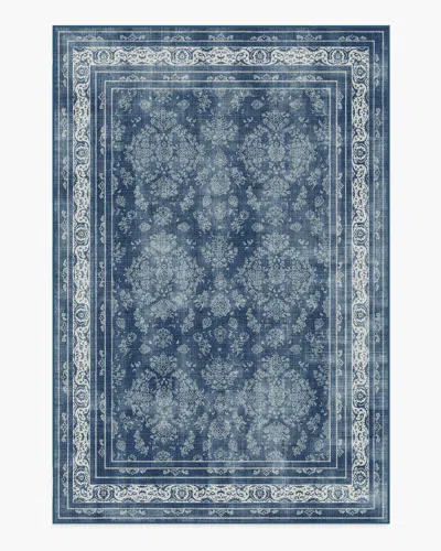 Ruggable Maelyn Midnight Blue Flatwoven Rug In Multi