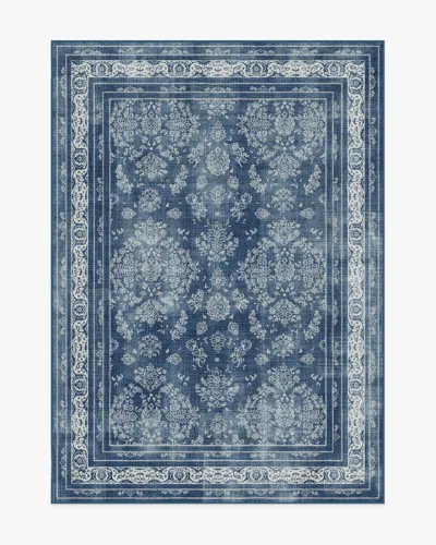 Ruggable Maelyn Midnight Blue Flatwoven Rug In Multi