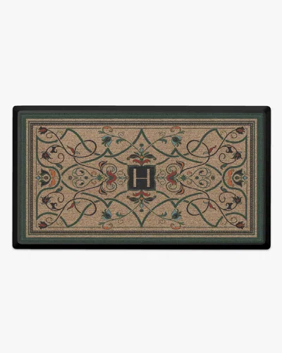 Ruggable Maeva Monogram Large Doormat In Black