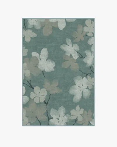 Ruggable Magnolia Teal Flatwoven Rug In Blue