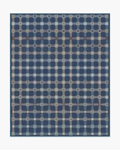 Ruggable Maja Navy Multicolor Flatwoven Rug In Blue