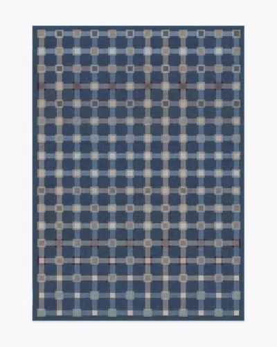 Ruggable Maja Navy Multicolor Flatwoven Rug In Blue