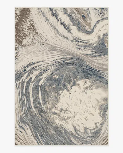 Ruggable Malaspina Dusk Blue Flatwoven Rug In Gray