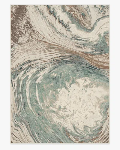 Ruggable Malaspina Natural Sage Flatwoven Rug In Green