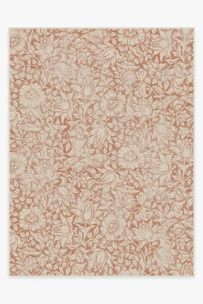 Ruggable Mallow Rust Flatwoven Rug By Morris & Co. In Blue