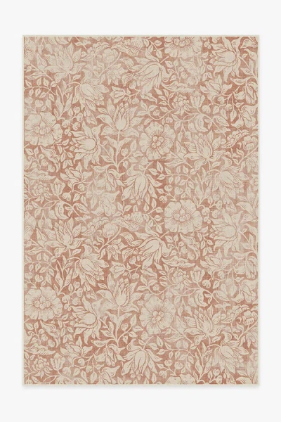 Ruggable Mallow Rust Flatwoven Rug By Morris & Co. In Green