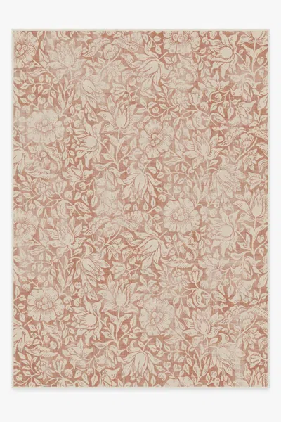 Ruggable Mallow Rust Flatwoven Rug By Morris & Co. In Burgundy