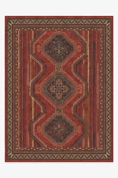 Ruggable Mandalore Scarlet Red Flatwoven Rug