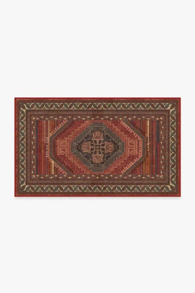 Ruggable Mandalore Scarlet Red Flatwoven Rug