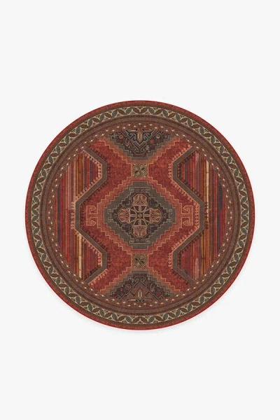 Ruggable Mandalore Scarlet Red Flatwoven Rug
