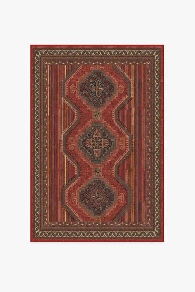 Ruggable Mandalore Scarlet Red Flatwoven Rug