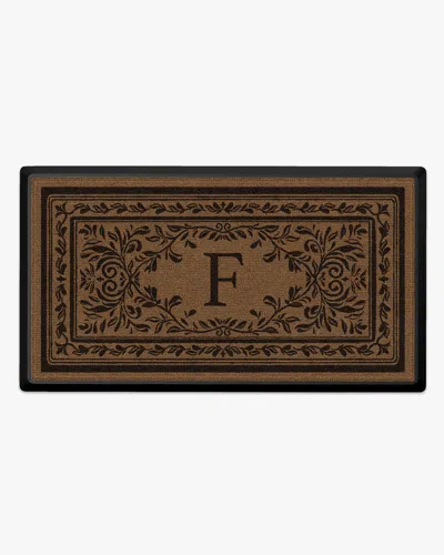 Ruggable Manor Monogram Large Doormat In Multi