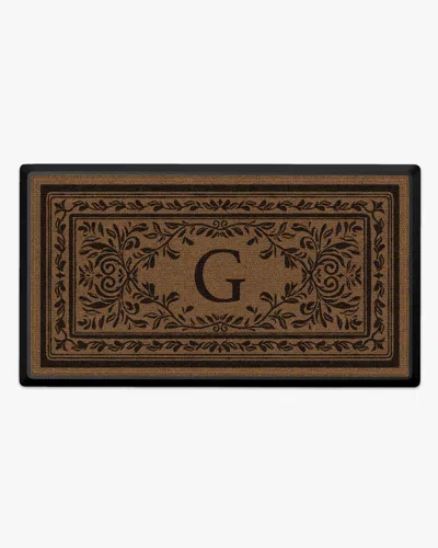 Ruggable Manor Monogram Large Doormat In Multi