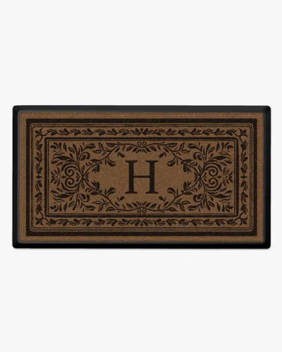 Ruggable Manor Monogram Large Doormat In Multi