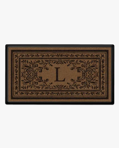 Ruggable Manor Monogram Large Doormat In Multi