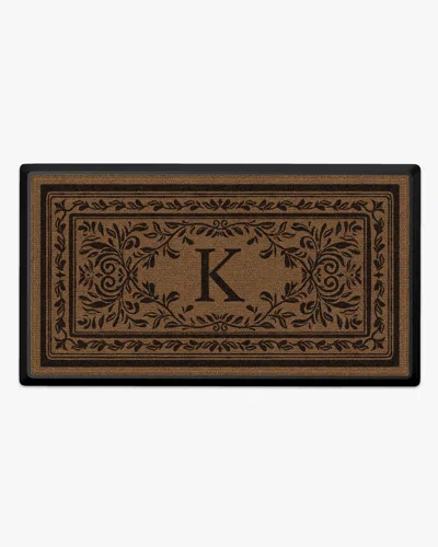Ruggable Manor Monogram Large Doormat In Multi