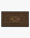 Ruggable Manor Monogram Large Doormat In Multi