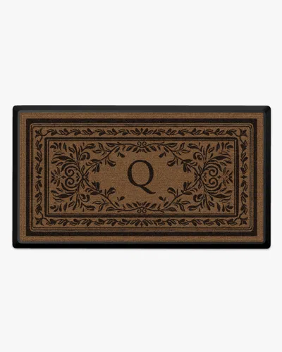 Ruggable Manor Monogram Large Doormat In Multi