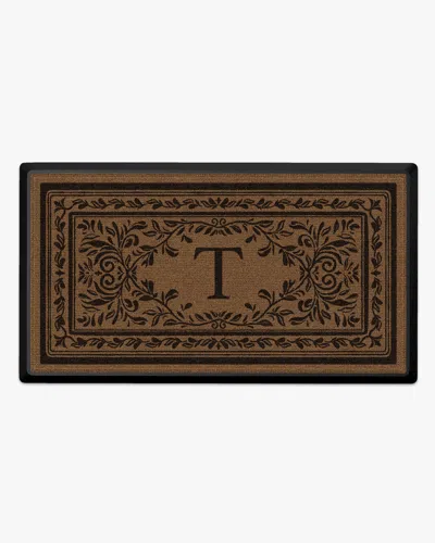 Ruggable Manor Monogram Large Doormat In Multi