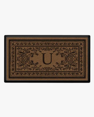 Ruggable Manor Monogram Large Doormat In Multi