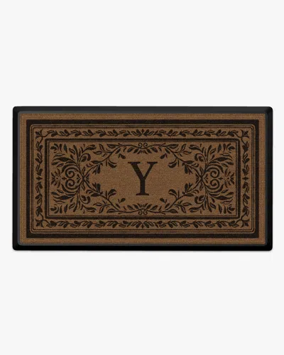 Ruggable Manor Monogram Large Doormat In Multi