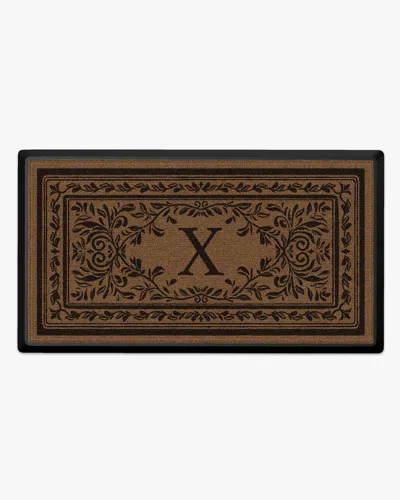 Ruggable Manor Monogram Large Doormat In Multi