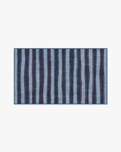 Ruggable Marin Navy Flatwoven Rug In Blue