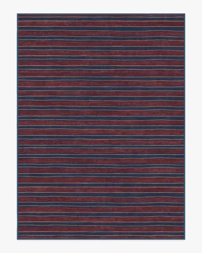 Ruggable Marin Red Flatwoven Rug In Blue
