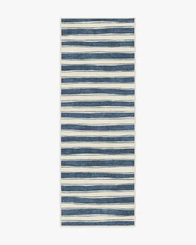 Ruggable Marin Slate Blue & Neutral Flatwoven Rug In Animal Print