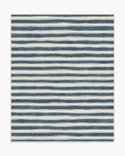 Ruggable Marin Slate Blue & Neutral Flatwoven Rug