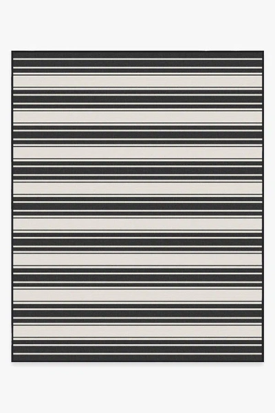 Ruggable Marina Stripe Black Outdoor Rug