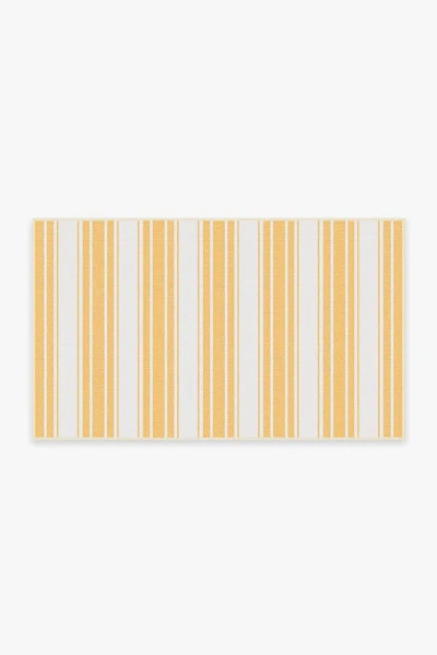 Ruggable Marina Stripe Yellow Outdoor Rug