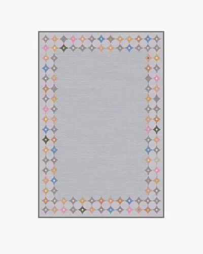 Ruggable Marquise Border Grey Flatwoven Rug By Jonathan Adler In Gray
