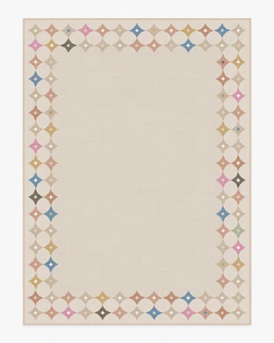 Ruggable Marquise Border Natural Flatwoven Rug By Jonathan Adler In Neutral