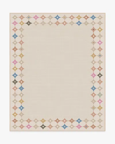 Ruggable Marquise Border Natural Flatwoven Rug By Jonathan Adler In Neutral