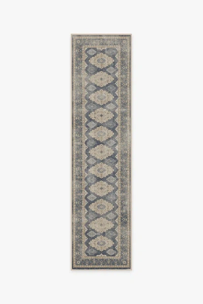 Ruggable Maxine Dusk Blue Flatwoven Rug In Multi