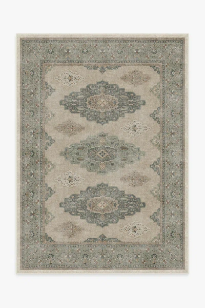 Ruggable Maxine Natural Sage Flatwoven Rug In Green