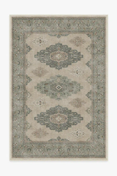 Ruggable Maxine Natural Sage Flatwoven Rug In Green