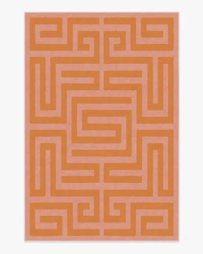 Ruggable Maze Pink & Orange Flatwoven Rug