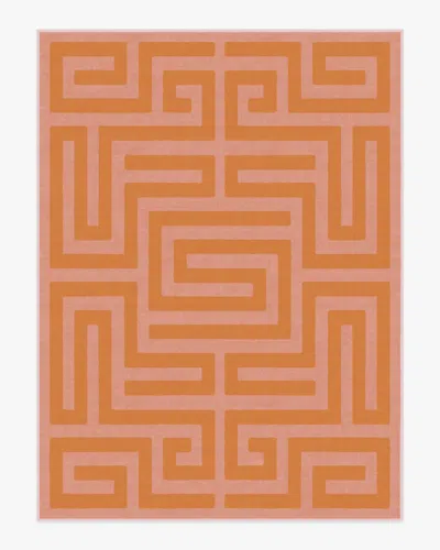 Ruggable Maze Pink & Orange Flatwoven Rug