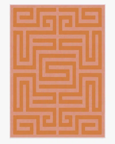 Ruggable Maze Pink & Orange Flatwoven Rug